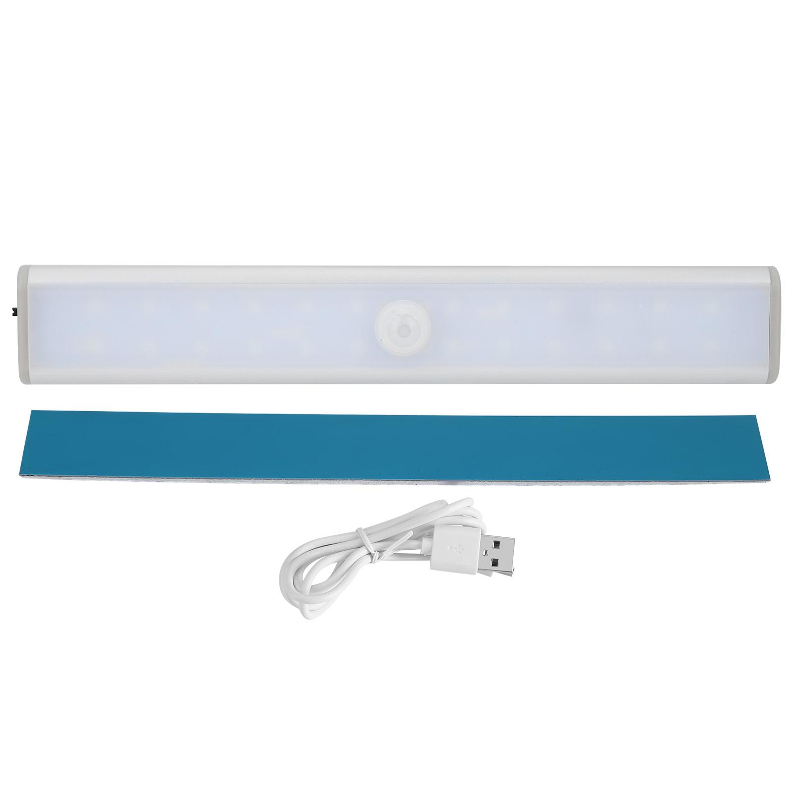 

LED Motion Sensor Light Cupboard Wardrobe Closet Lamp Under Cabinet Night Light USB