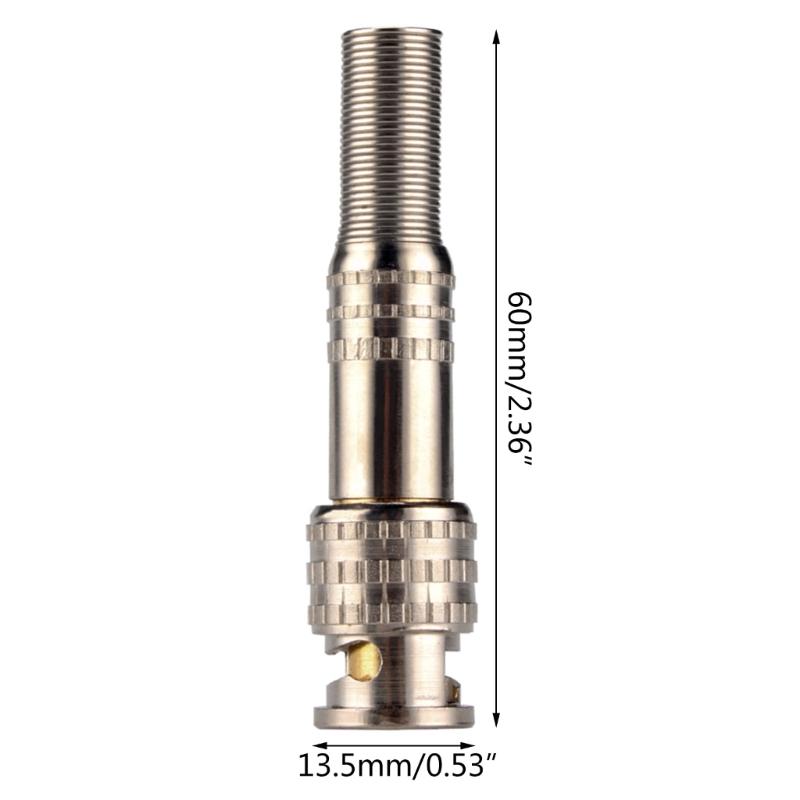 Secure Screw Lock BNC Connectors for Home Security Cameras Solderfree Screw-lock Terminals Coaxials Adapters