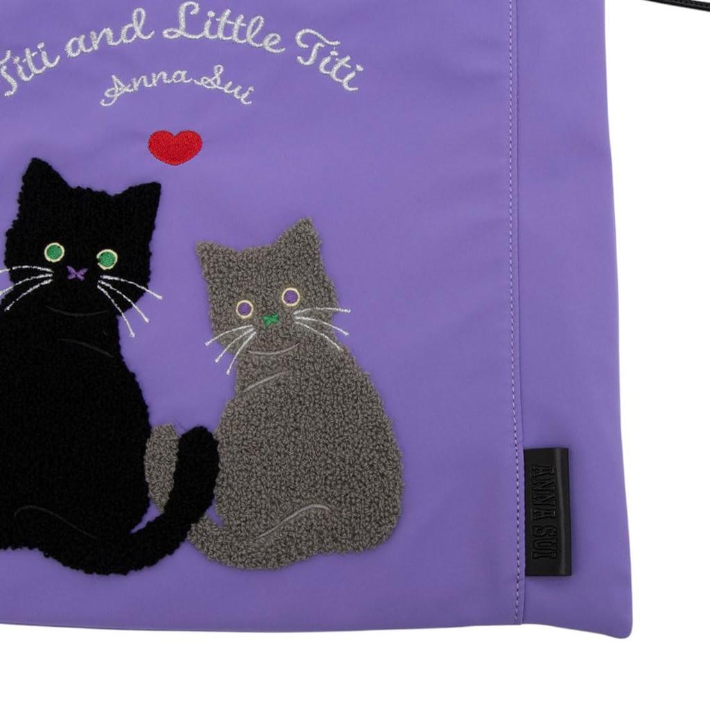 Anna Sui Daily TITI Tote Purple Bag, Women's,