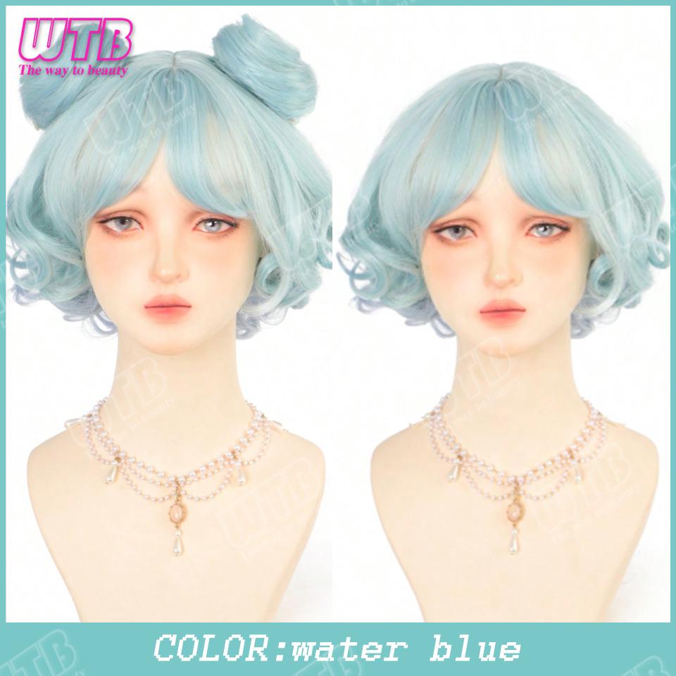Double Ponytail Synthetic Wig For Women Lolita Clip-on Style Double Ponytail Wig Suitable For Role Playing Christmas Halloween