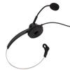 H360‑PC PC Monaural Headset Corded Single Ear Headset with 3 Section Double 3.5mm Plug and Noise Cancelling Mic