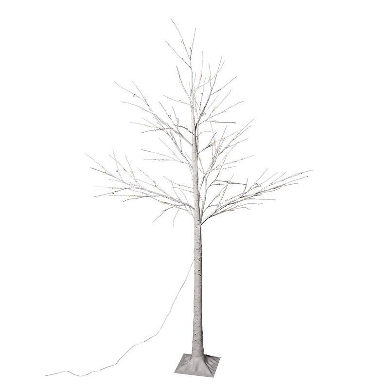 LED Artificial Birch Tree Light, Warm White Illuminated Birch Lamp, Indoor Home Christmas Holiday Decor Light