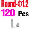 MNFT 120Pcs Aluminum Fishing Line Tube Crimp Sleeves Connector Ferrules Rope Crimping Sleeve Boat Fishing Pipe for Leader Riggin