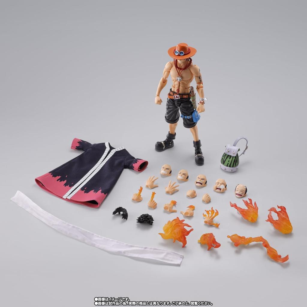 Tamashii Nations One Piece Portgas Ace Bandai Spirits Action Figure - - D. -Fire Fist-, S.H.Figuarts
