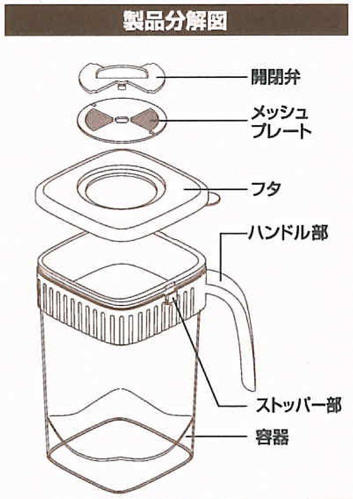 Yoshikawa Shio Koji Pot [Makes homemade shio koji easily] Beige, 10.8 x 10.8 x 17.7 cm, Fermentation Restaurant, SJ1664