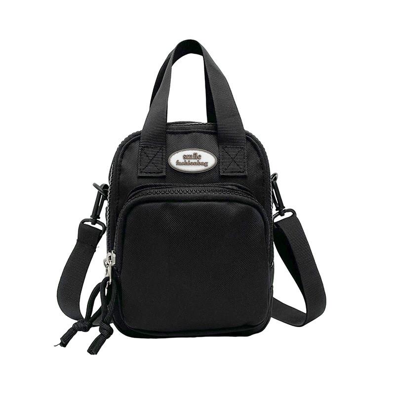 

Street Style Small Square Phone Bag With Inner Pocket For Girls чёрный