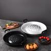Barbecue Grill Pot Steak Grill Charcoal Pan Multifunctional Aluminum Barbecue Grill Hot Pot for Family Gathering Outdoor Picnics