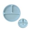 Infant Silicone Suction Plate & Bowl Set with Compartments - Food Grade Tableware