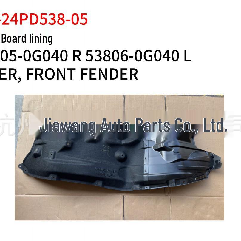 Fender Liners for 2024 Toyota Prado (Part Nos: 53805-0G040 R, 53806-0G040)