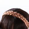 Accessories Women Bohemian Braided Hair Band Hair Hoop Wig Twist Headbands Elastic Braided Headband
