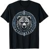 0413 Viking Berserker Bear Warrior Odin Runes Nordic Compass Gift TShirt Celtic Runes Norse Myths Graphic Clothes All Size Tops
