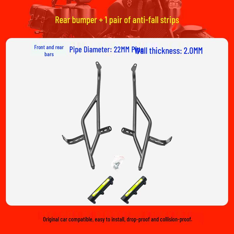 Suzuki UU125 Scooter Full Coverage Protective Guard Bar - Front & Rear Anti-collision Bumper.