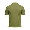 Men Short Sleeve Polo Shirt Classic Fit Button Down Collar Lightweight Breathable Knit Fabric for Business Casual Wear