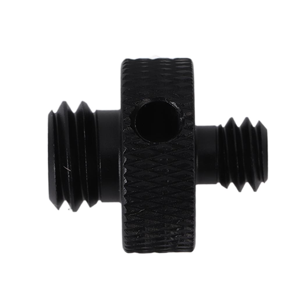 1 4 Inch To 3 8 Inch Male Threaded Screw Mount Adapter for Tripod Camera Cage Ball HeadBlack