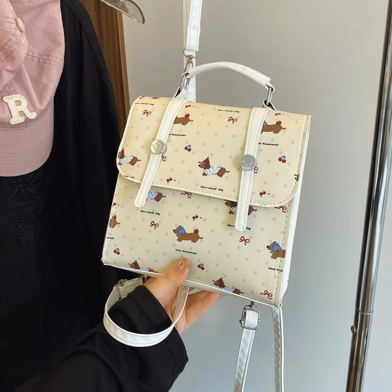 Schoolbag Fashion 1011 Casual Personality Women's Niche Backpack Summer New Foreign Texture Simple Trend Small Square Bag