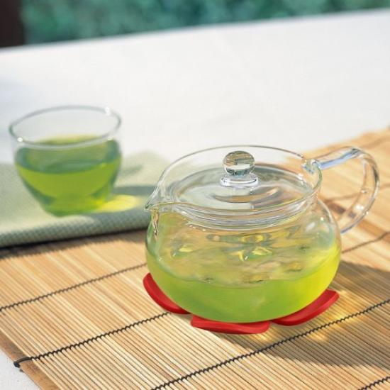 Časově omezená nabídka Konvička HARIO Chacha, Kulatá, 450 ml, Kampaňová sada CHJMN-45T-SMR, obsahuje silikonovou podložku (odmítnutí).