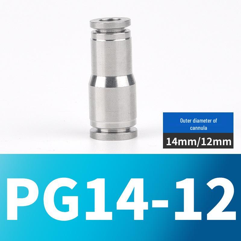 304 Stainless Steel Pneumatic Quick Connectors: High-Pressure Resistant Straight Reducer and Quick Connect Tee