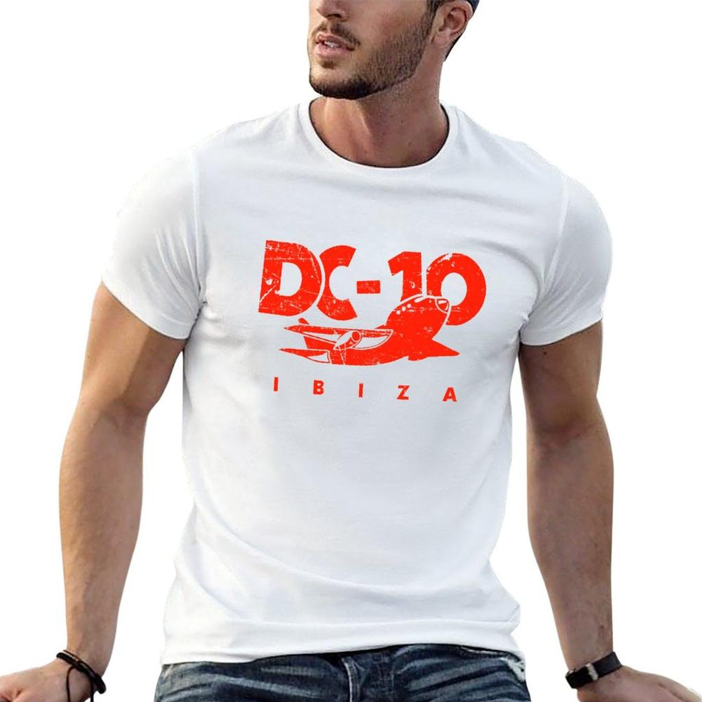 DC10 Bar Club IBIZA: Vintage Red MODEL Club Legend by La French Touch T-Shirt Blouse Anime Mens T Shirts Casual Stylish