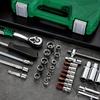 46pcs Set 1/4 Inch Drive Socket Ratchet Wrench Set, With Bit Socket Set Metric And Extension Bar For Auto Repairing