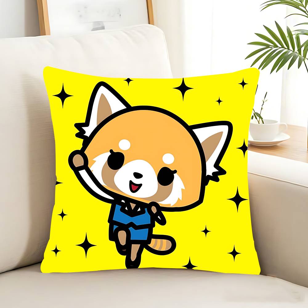 Cartoon Animation A-AggretsukoS Pillow Case Removable Washable Cushion Cover – All-Season Soft Linen