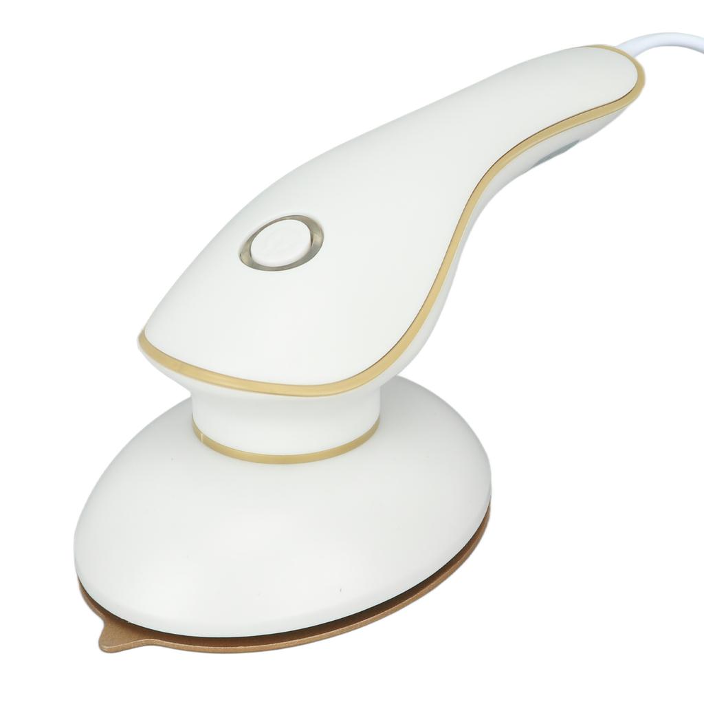 Mini Iron Portable Wet Dry Use Safe Small Handheld Steam Iron for Home Travel Dormitory White
