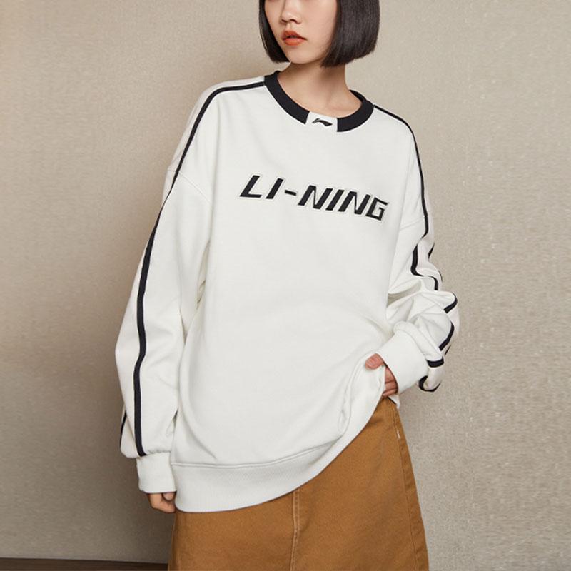 Li Ning Sweatshirts Unisex Crew Neck Moderate Regular YWDT541-1