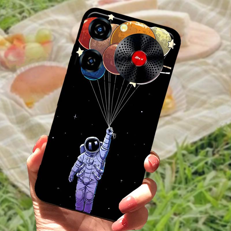 Per ZTE Nubia Custodia Musica Antiurto TPU Silicone Nero Paraurti Cover Per ZTE Nubia Custodie Telefono Musica Carina Cover Posteriore Fundas Capa