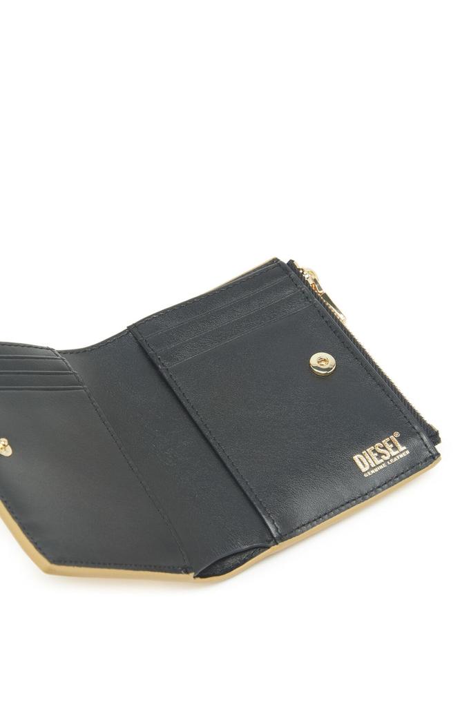 Cow Leather Bifold Wallet X09683PS202 UNI Gold H0500 [Diesel] Women's