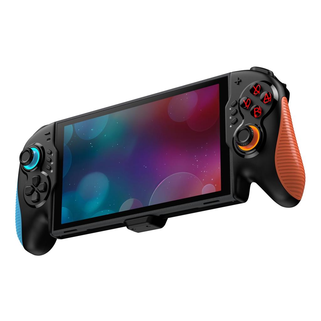 Elekasumi Switch 2 Controller Grip Integrated Switch 2 Compatible with Switch Unpowered Controller, Mode, Wired/Macro Function/RGB/Gyro