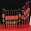2027 Year Of The Sheep Pendant Zodiac Chinese New Year Car Decoration Red Gold Lucky Accessory Gift
