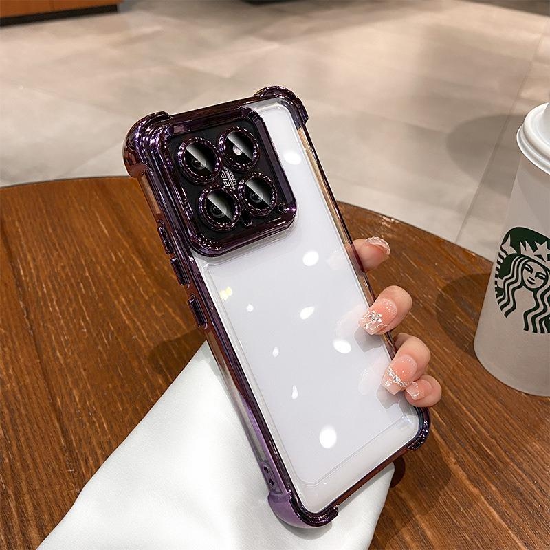 Luxury Shockproof Phone Case For Xiaomi Redmi 9C 9A 9AT 10 10C 10A 12 12C 13 13C 13x 14C Lens Film Bumper Transparent Air Cover