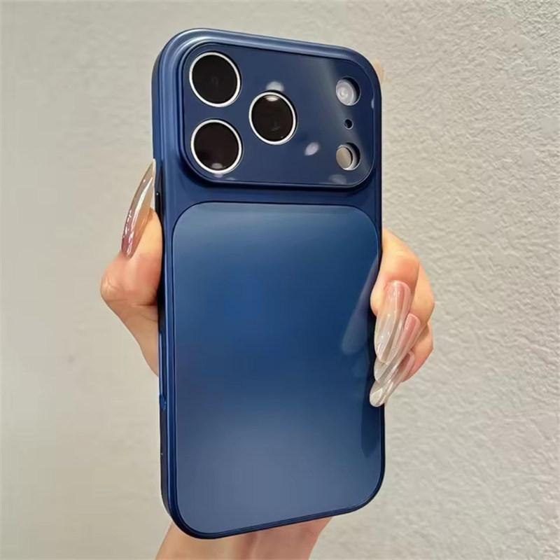 

Роскошный матовый чехол-бампер Defender для iPhone 17 Air 16 15 14 13 Pro Max 17Pro Защитный акриловый бампер Бронированный чехол iPhone 17 Pro Max синий