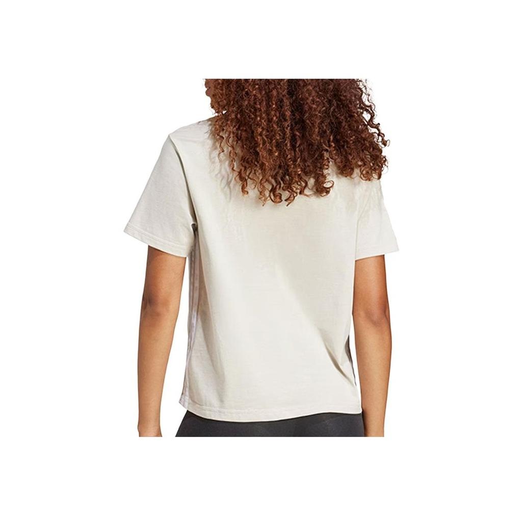 Adidas Fashionable Versatile Sports Casual Short Sleeve Regular T-Shirt Women Tops Gray JE1237