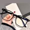 Square Transparent Women's Reading Glasses Blue Light Blocking Computer Eyewear TR90 Big Presbyopic Eyeglasses Lesebrille +1.5
