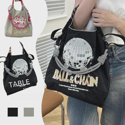 Reflective Embroidered Japanese Style Shopping Bag Inspired by Gao Yuanyuan