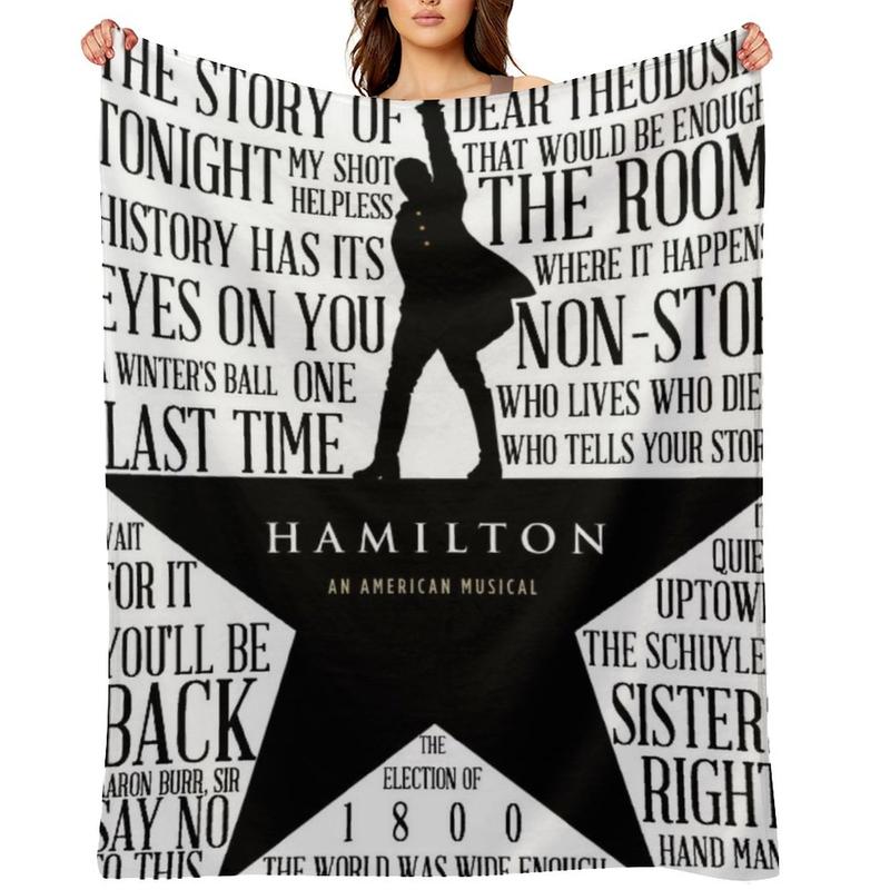 Hamilton Soft Throw Blanket Super Plim Plim Premium Flannel Fleece Lightweight Blanket Warm Plush Custom blankets