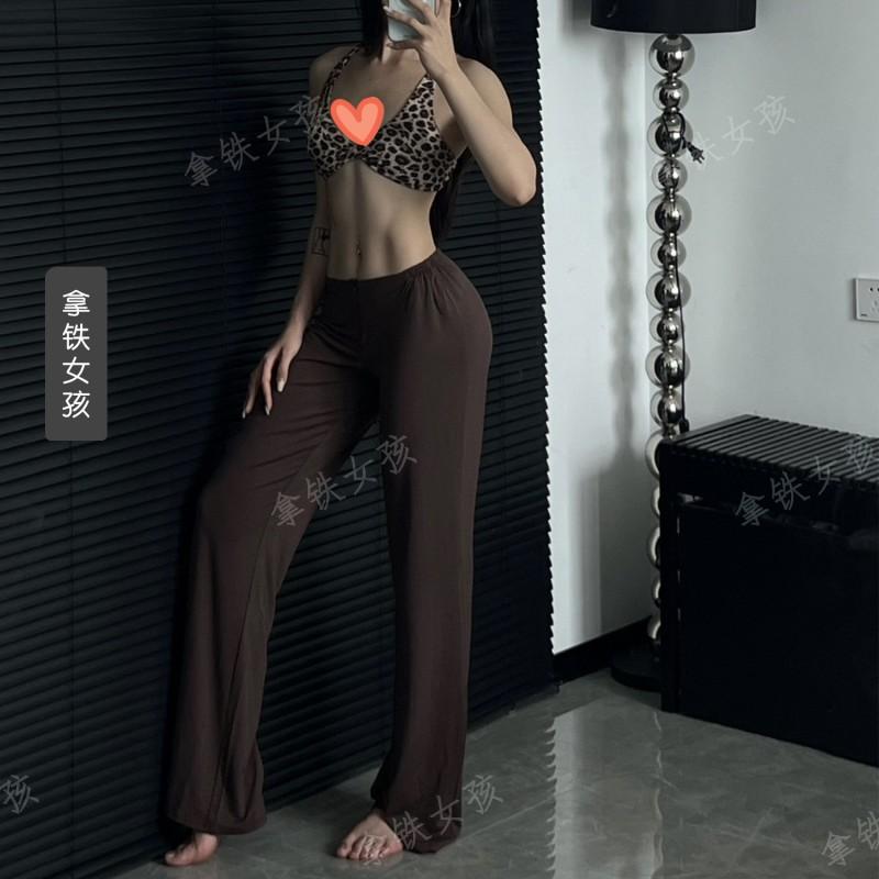 Soft Modal High-Waist Straight Leg Yoga Pants Women Comfortable Loose Fit Sweat Absorbent Athletic Trousers