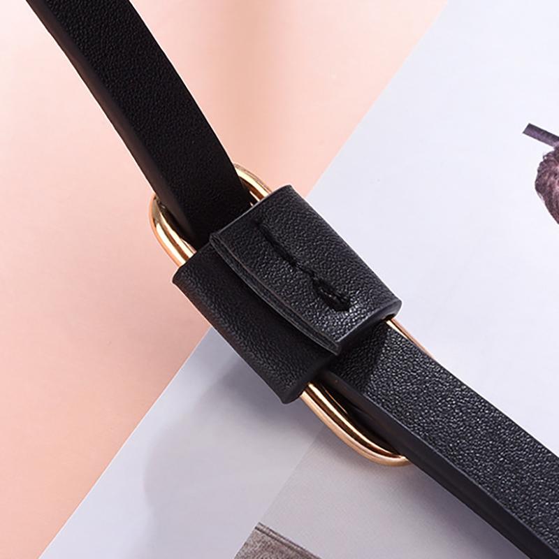 Women'S Belt Trend Golden Buckle Belt Personalized Decoration Paired With Long Pants Jeans Belt Soft Cheap Belt Youth Belt