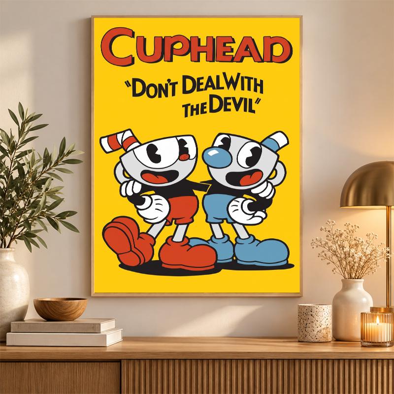Cuphead Diamond Painting Kit 5D Full Drill DIY Diamond Mosaic Wall Art Home Decor