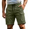 Mens Shorts Casual Lightweight Drawstring Cargo Design Mens Athletic Shorts for Outdoor and Gym Shorts Men