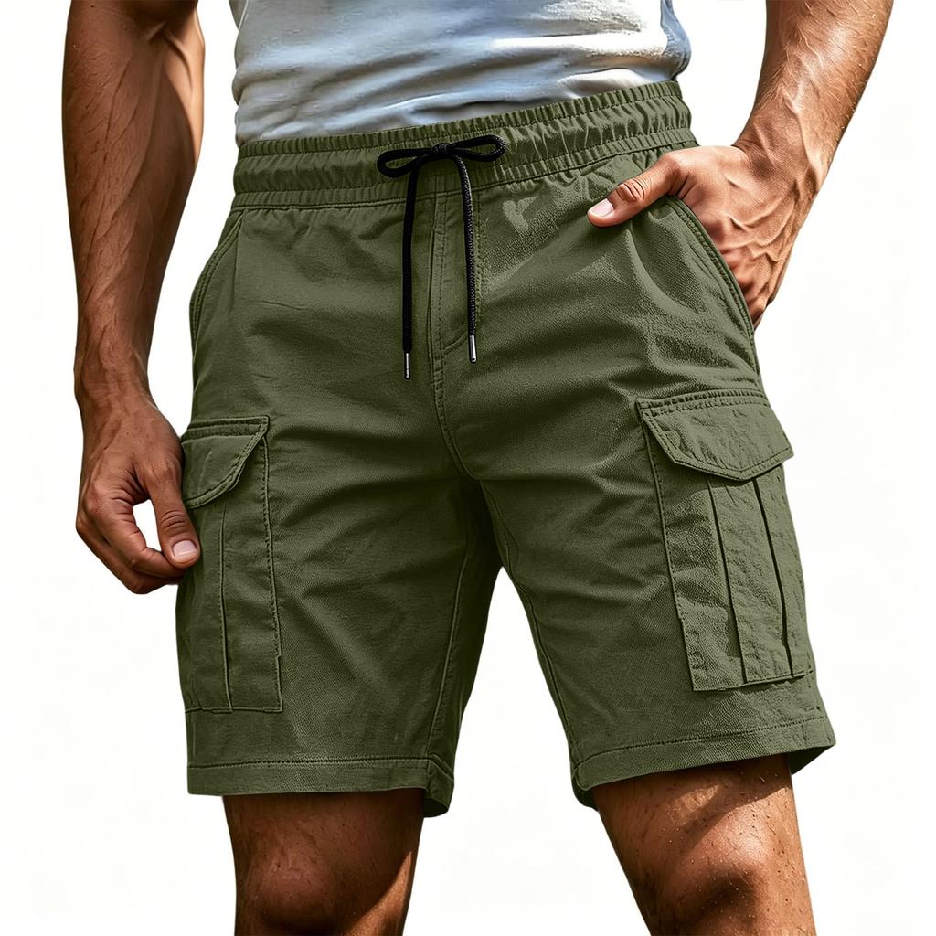 Mens Shorts Casual Lightweight Drawstring Cargo Design Mens Athletic Shorts for Outdoor and Gym Shorts Men