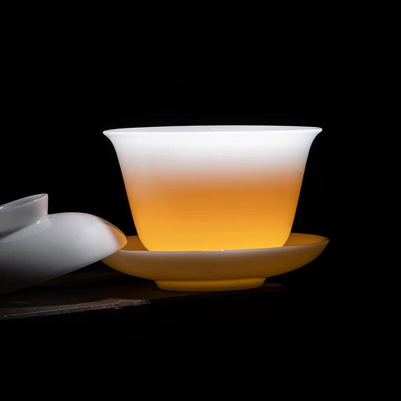 Haofeng Jade Porcelain Kung Fu Tea Set with Stove, 13-Piece Gift Set