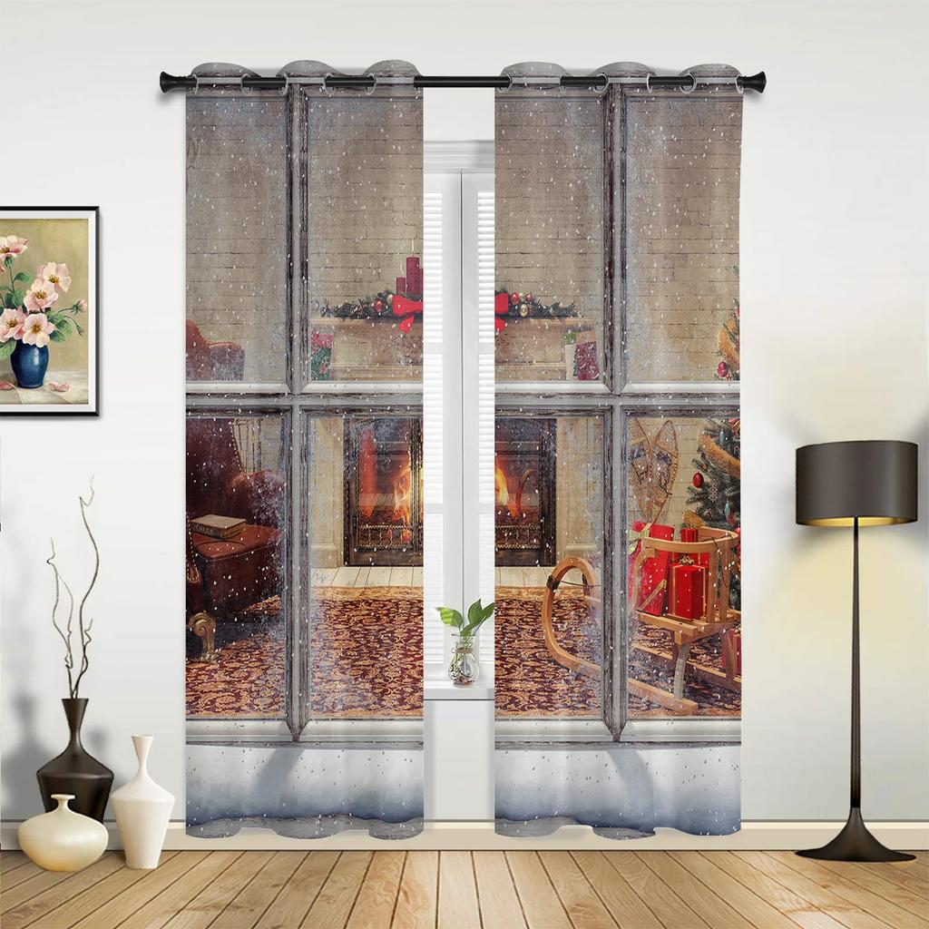 Średniowieczne Drewniane Okna Ścienne Stare Brązowe Zasłony Budynkowe do Pokoju Dziecka Salon Draperie Kuchenna Zasłona Okienna Dekoracja Domu