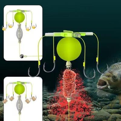 1 szt. Koszyk na przynętę wędkarską Stal węglowa Haczyk na żyłce Zestaw wędkarski Przeciw plątaniu Koszyk na przynętę Grupa żyłki spławikowej Podajnik Obciążnik Sprzęt wędkarski