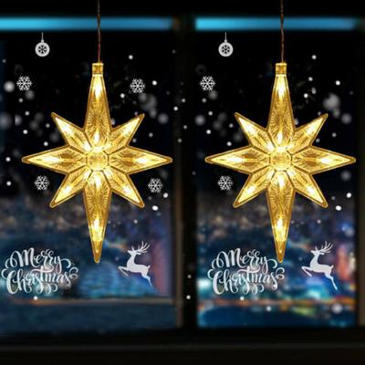 Noel Ağacı Perde Pencere Asılı Peri Polaris Işıkları Dize Noel İç Dekorasyon