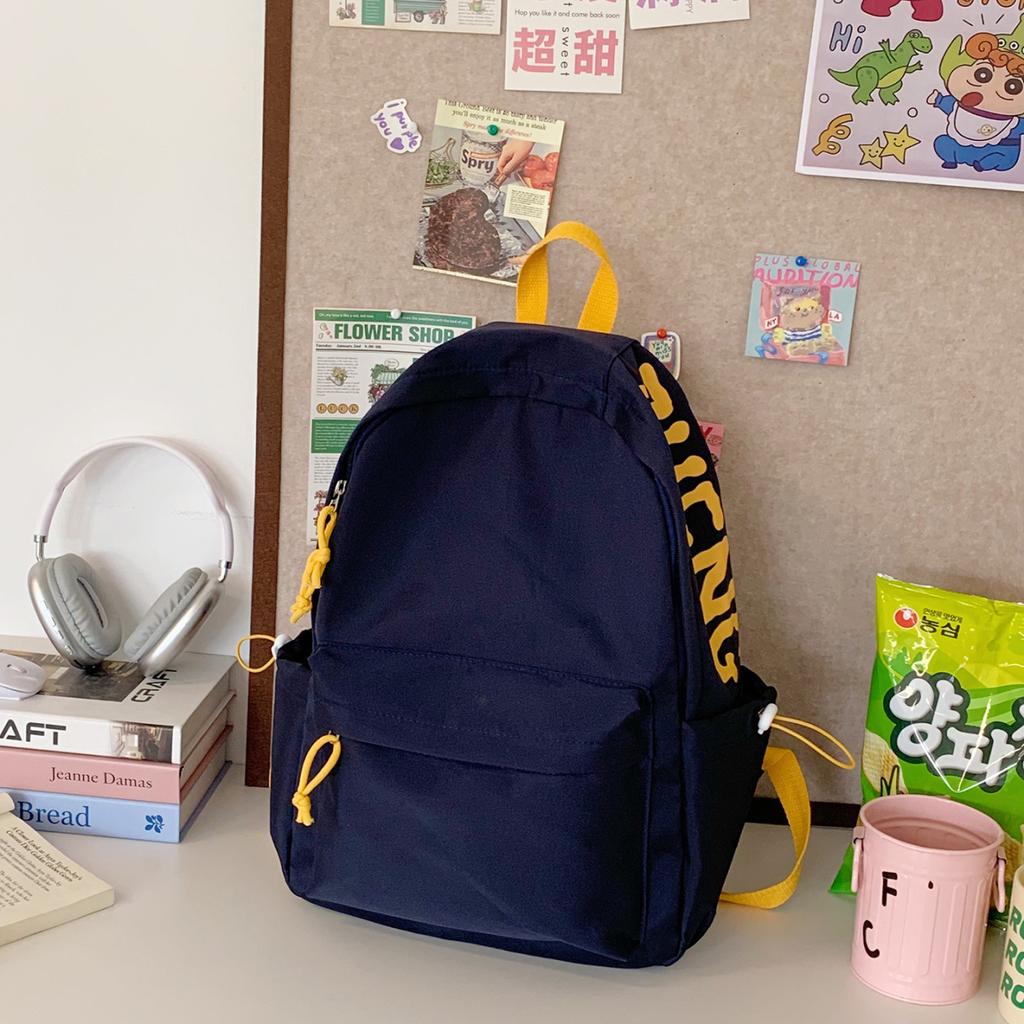 Schoolbag Korean version of simple large-capacity backpack female high school college student high value commuter backpack schoolbag junior high