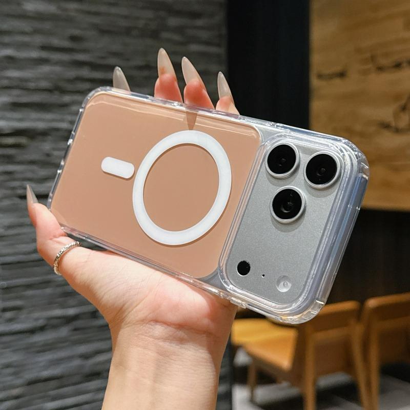 

Candy Acrylic Transparent Phone Case For iPhone 11 12 13 14 15 16 17 Pro Max Plus Air Magnetic Bumper Back Cases Cover iPhone 11 Pro