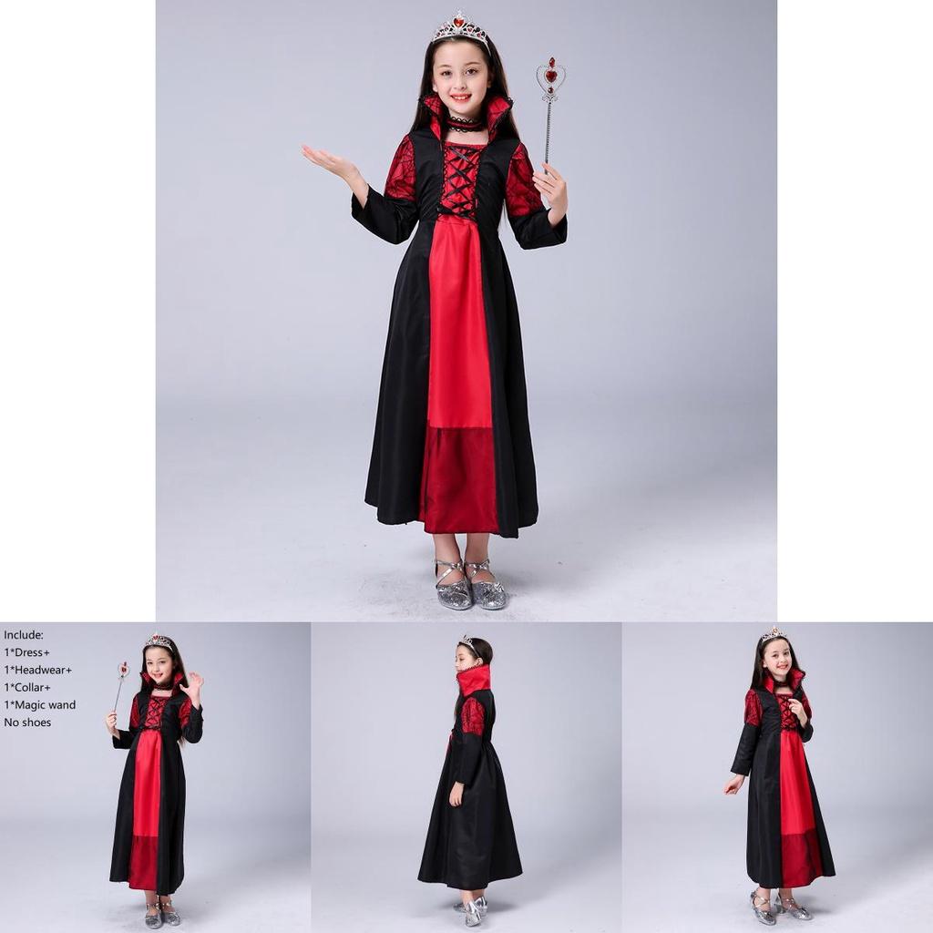 Soft And Comfortable Witch Cosplay Costume For Girls Halloween And Role Play