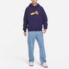 Nike Hammer Print Casual Hoodie Loose Long Sleeve Sweatshirt Men Tops Purple FQ2193-555