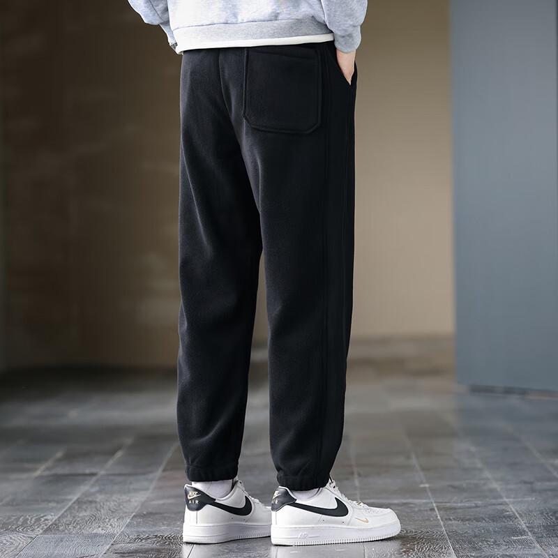 FAPAI Men's Fleece-Lined Thermal Cuffed Jogger Sweatpants